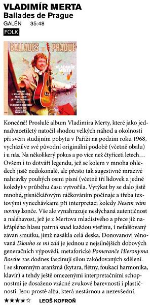 Vladimír Merta - Ballades de Prague